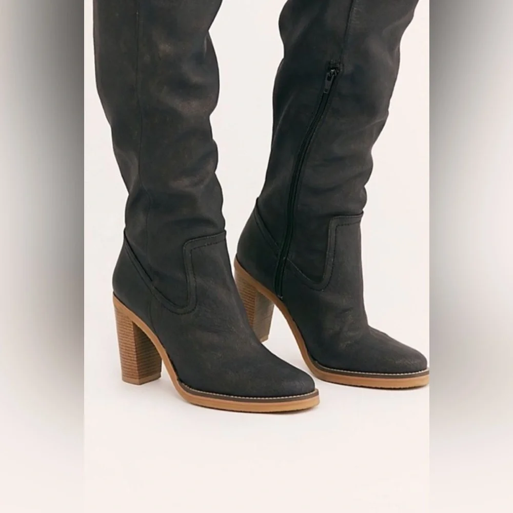 FREE‎ PEOPLE Vegan Blake Heel Boot Sz 37